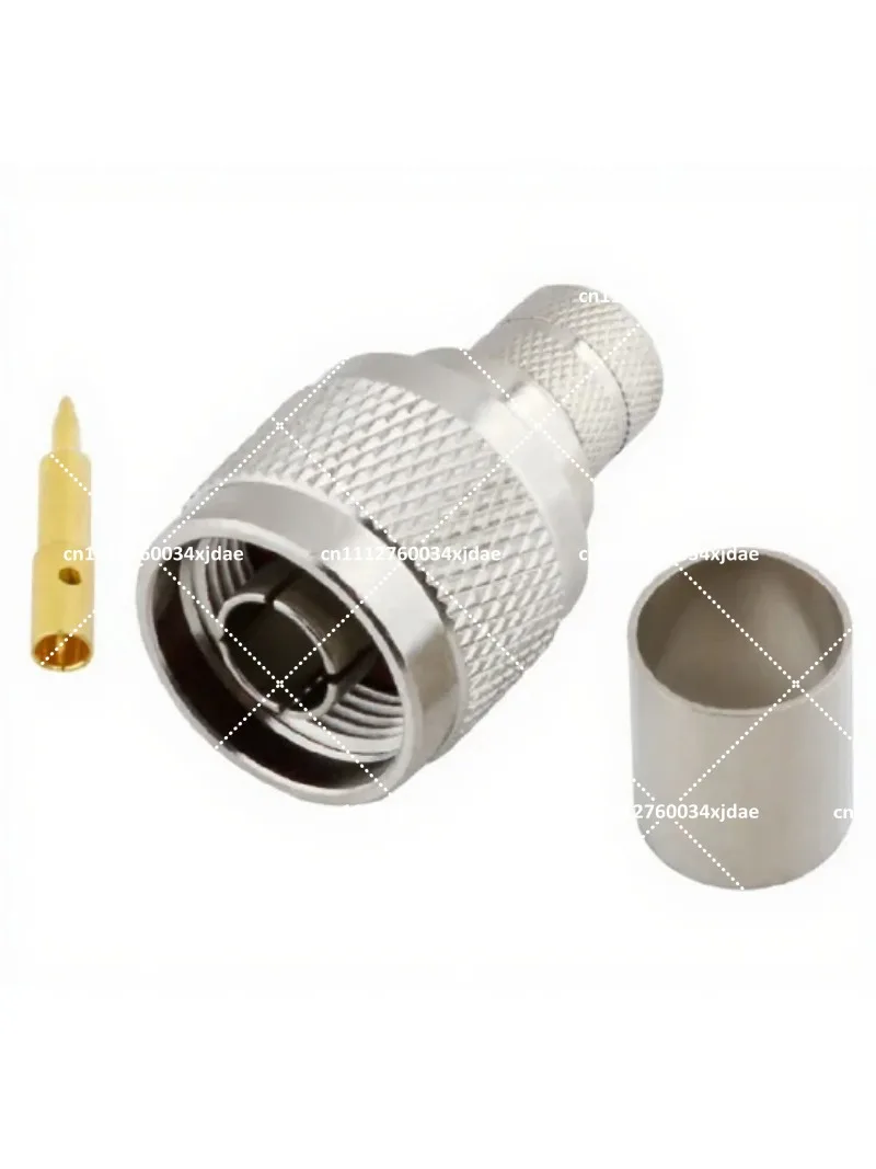 10-Piece N-Type Male Connector Crimping for RG8 RG213 RG165 LMR400 7D-FB Cable RF Adapter