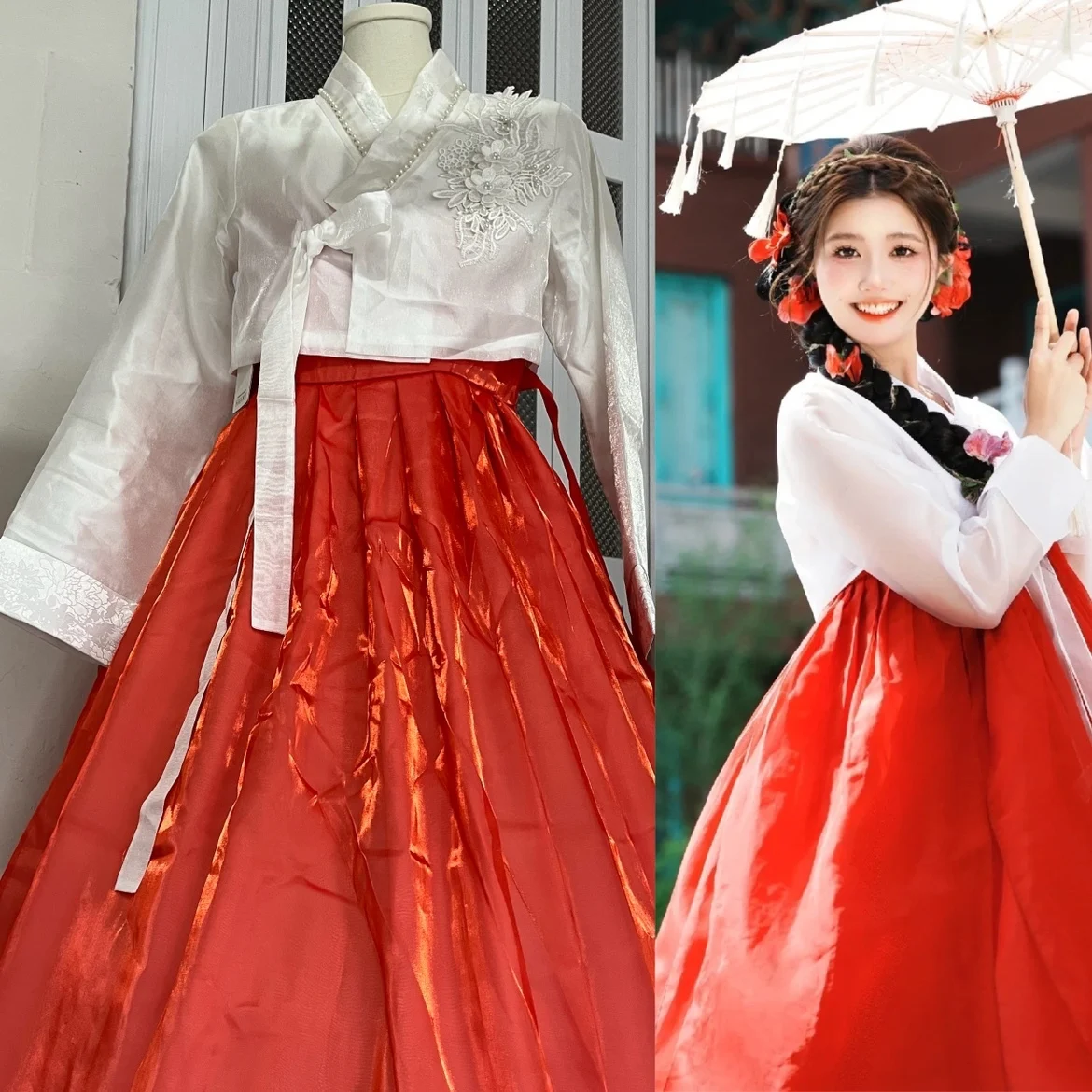 

Новое корейское женское платье в стиле Яньцзи: повседневное, традиционное, этническое, для фотосессий и выступлений