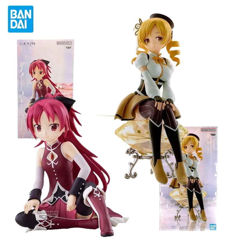 Oryginalna figurka kolekcjonerska Bandai Banpresto Madoka Magica Kyoko Sakura & Mami Tomoe, nowa figurka akcji dostępna od ręki.