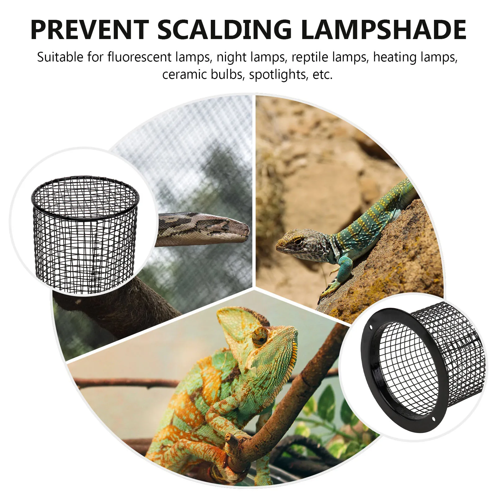 

Reptile Supplies Ecofriendly Material Odourfree Wearresistant Durable Lamp Cover 1Pcs Pet Lampshade Anti-Scald Lamp Cover