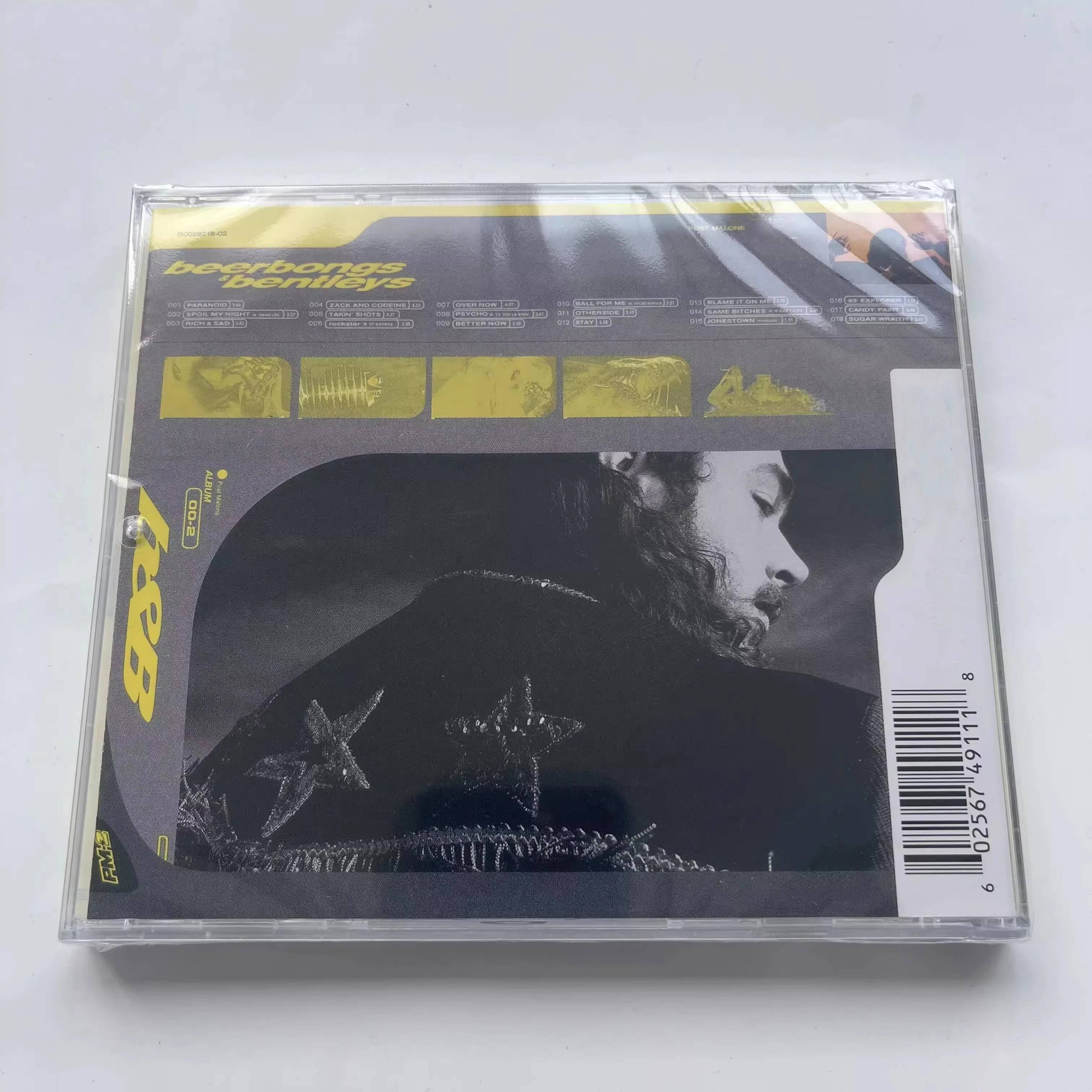 R&B Post Malone Music CD Beerbongs Bentleys Album Music Record Cosplay Walkman Car Soundtracks Box Collection Party Music