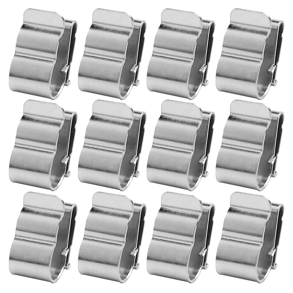 

50 Pcs Wire Clamps 304 Stainless Steel Cable Clips Solar Panel Connector Durable Panel Cable Clamps Install