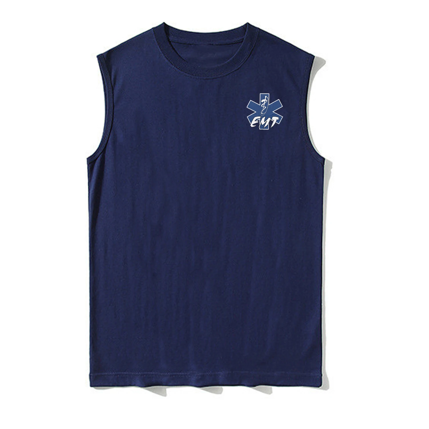 EMT Star of Life Emblem Medical Paramedics Gift Tank Top 100% Cotton O-Neck Casual Mens Vests Sleeveless Tee Shirt Streetwear