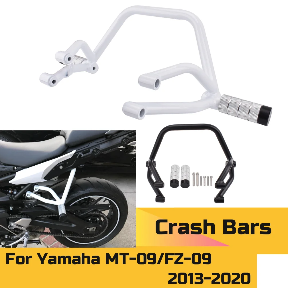 For MT 09 Engine Guard Subcage Stunt Cage Rear Passenger Peg Crash Bars For Yamaha MT-09 FZ-09 MT09 2013-2020 Motor Accessories