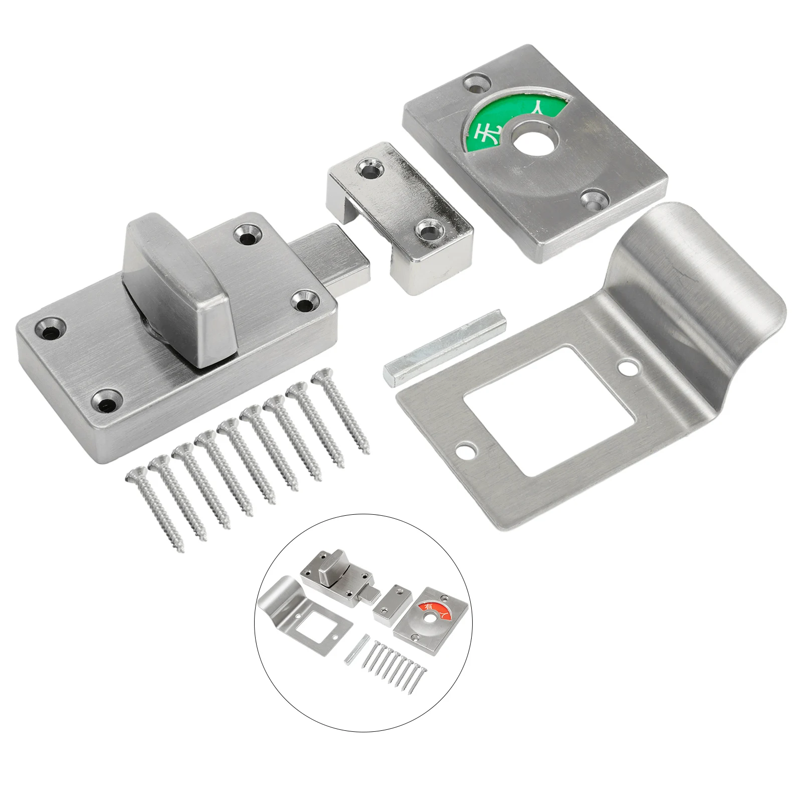 Indicator Bolt Indicator Door Lock Easy To Use Rust And Resistant Safe To Use Smooth Trouble-free for durable Indicator