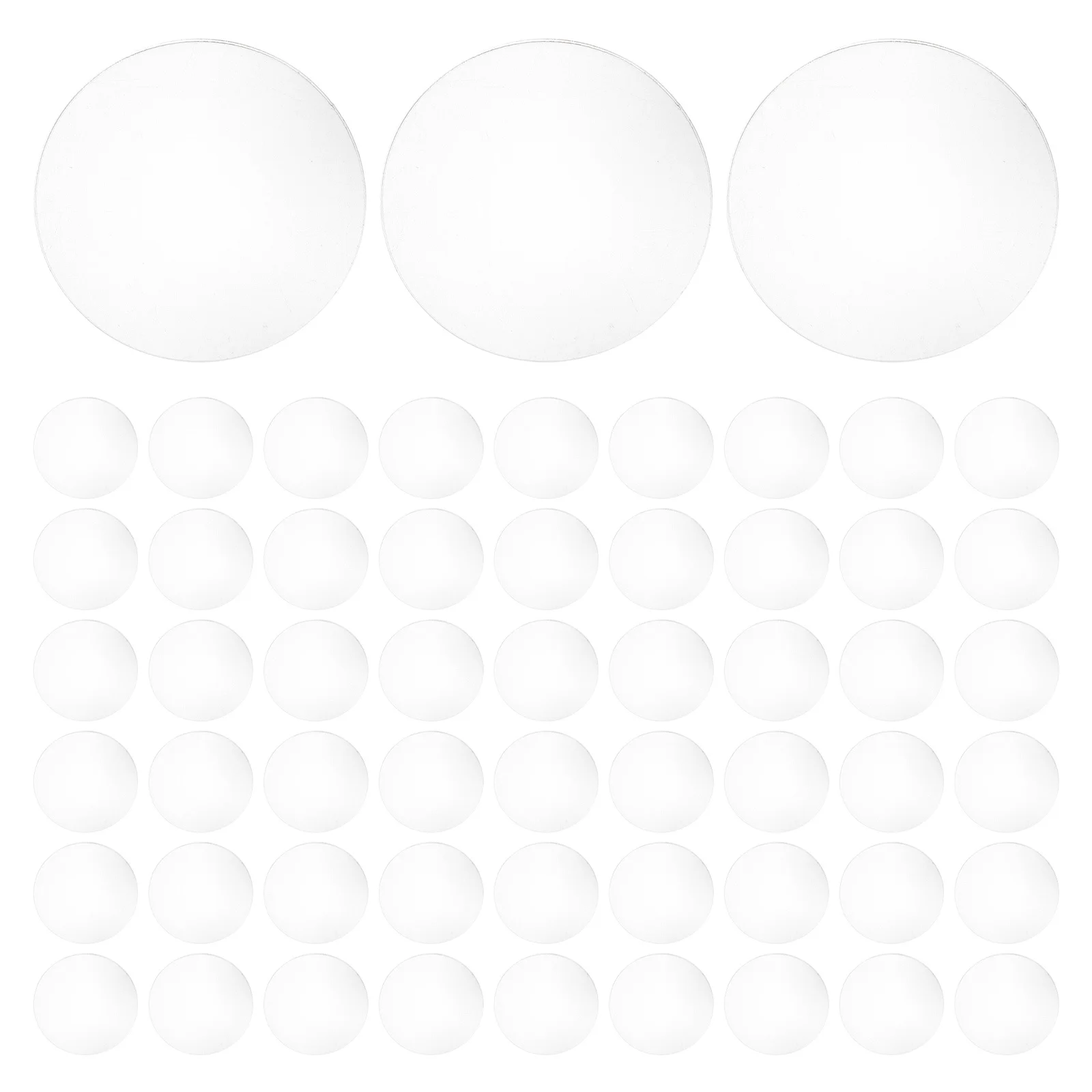 

120pcs Acrylic Mini Base For Micro Clay Figurines Clear Round Display Stand Stable Support Base For Action Figures