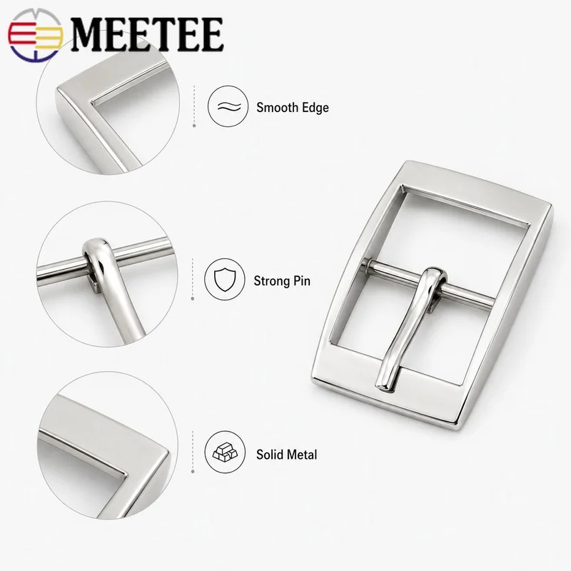 10/20Pcs 15-30mm Metal Pin Buckles Handbag Strap Adjuster Shoulder Belt Clasp Leather Repair Webbing Hardware Sewing Accessories