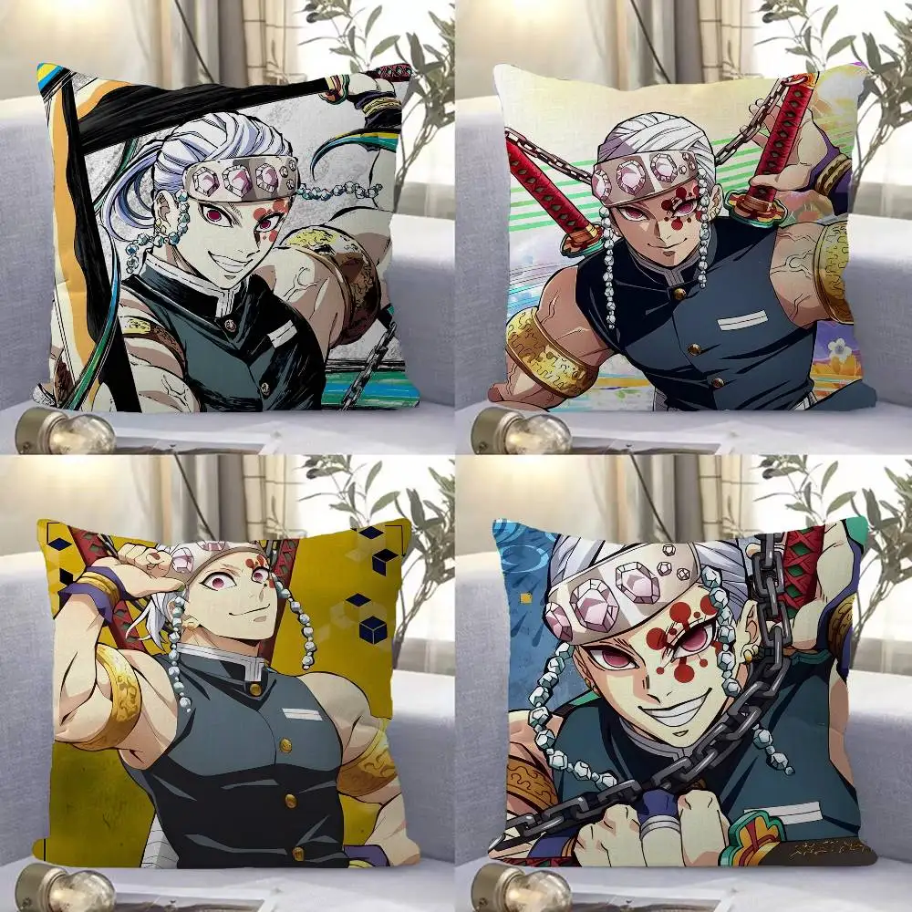 Tengen Uzui Cushion Cover Inches Farmhouse Decor Home Throw Pillow Covers for Couch Decorations