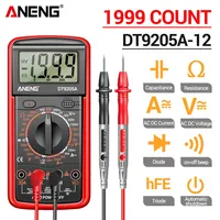 Digital Multimeter Professional 1999 Counts ANENG DT9205A-12 AC Voltage Tester Probes High precision Electrician Mechanic Tools