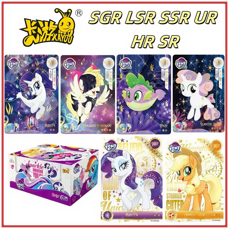 

KAYOU Genuine My Little Pony Card Friendship Eternal Card Huiyue Package Episode 5, редкая коллекция SGR LSR SSR UR HR SR Card