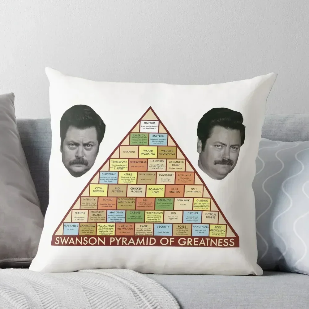 

Swanson Pyramid of Greatness Throw Pillow New year Cushion Cover Luxury luxury home accessories Decorative Cushion Cover pillow