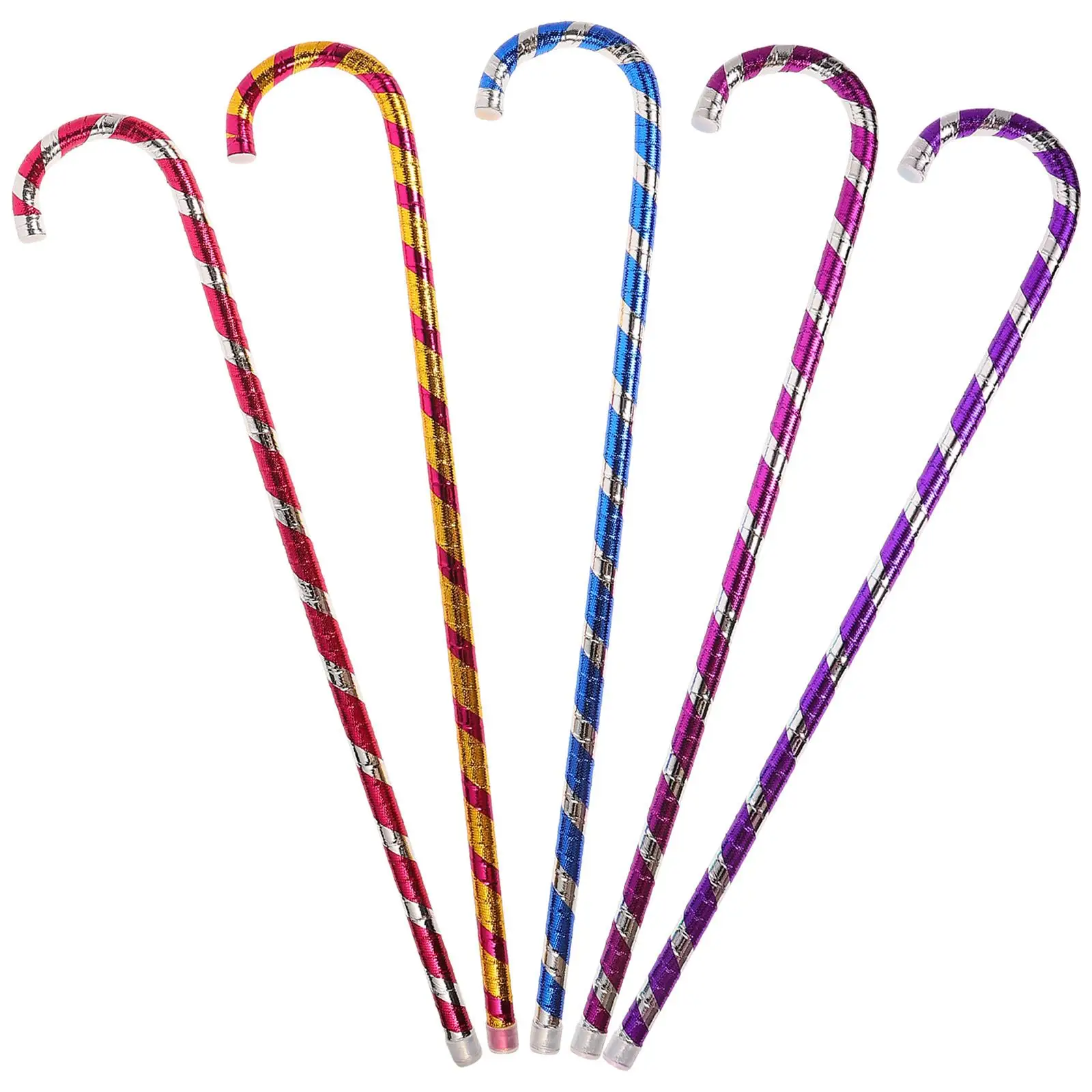 

5 PCS Walking Sticks Kids Cane Prop Boy Crutches Toy Jazz Dance Props Play Canes for