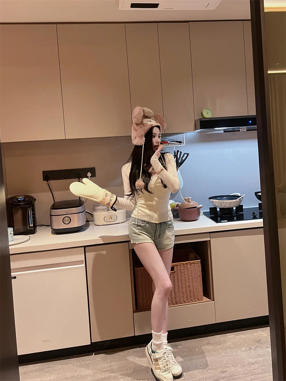 

Slim Fit Spor Hooded Open Cardigan Long Sve Knitted Sweater Summer Outerwear Big Sister Simple Win G Large Size