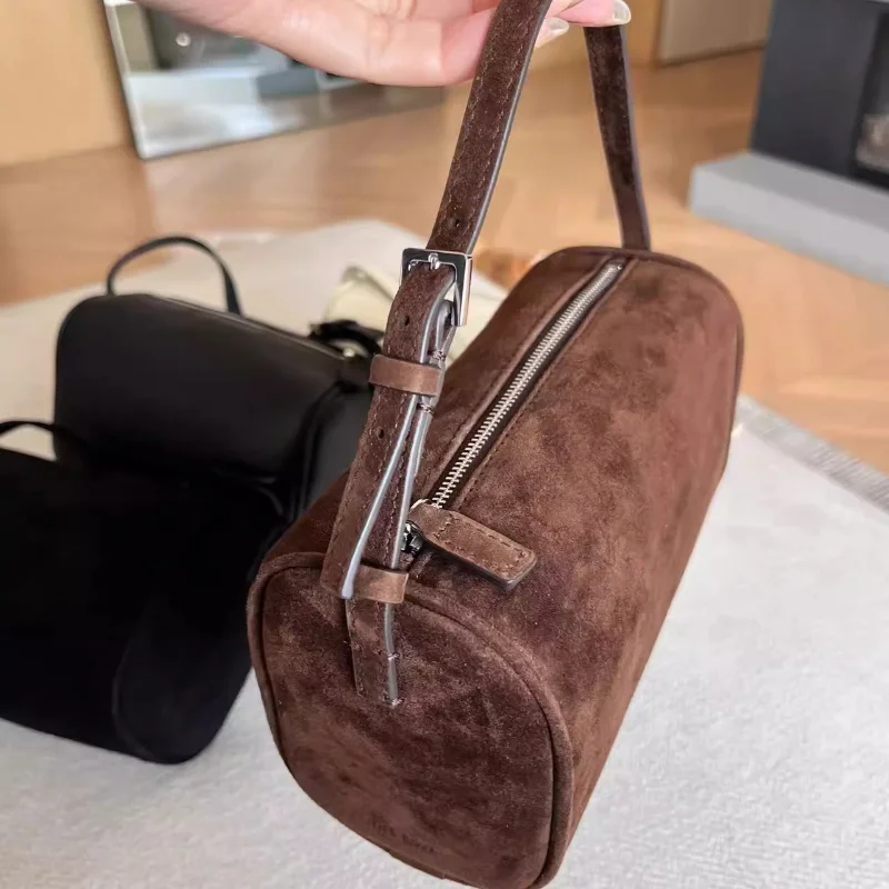 

Сумка-карандаш из натуральной кожи, сумка-карандаш с нишевым дизайном, высококачественная цилиндрическая сумка, модная сумка для подмышек