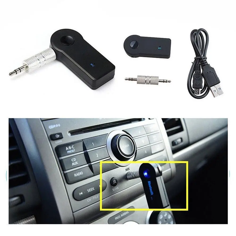 Portable 3.5mm Wireless Car Bluetooth Audio Receiver Stereo Export Compatible Various Models Smart Phone Tablet Computer