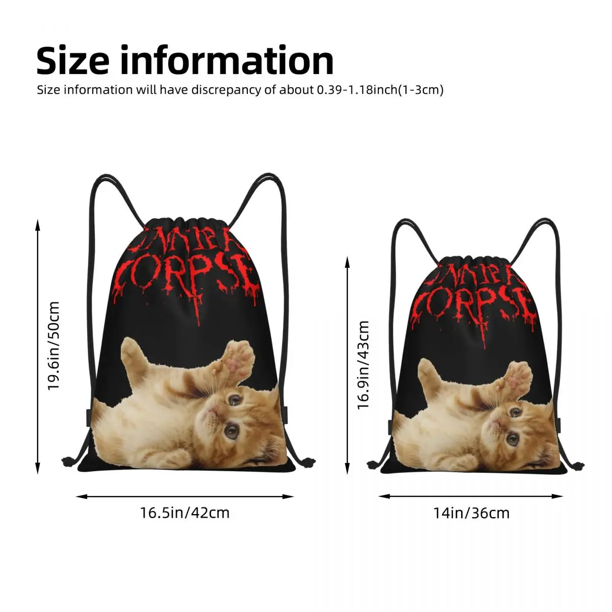 Cannibal Corpse Multi-function Portable Drawstring Bags Sports Bag Book Bag For Travelling