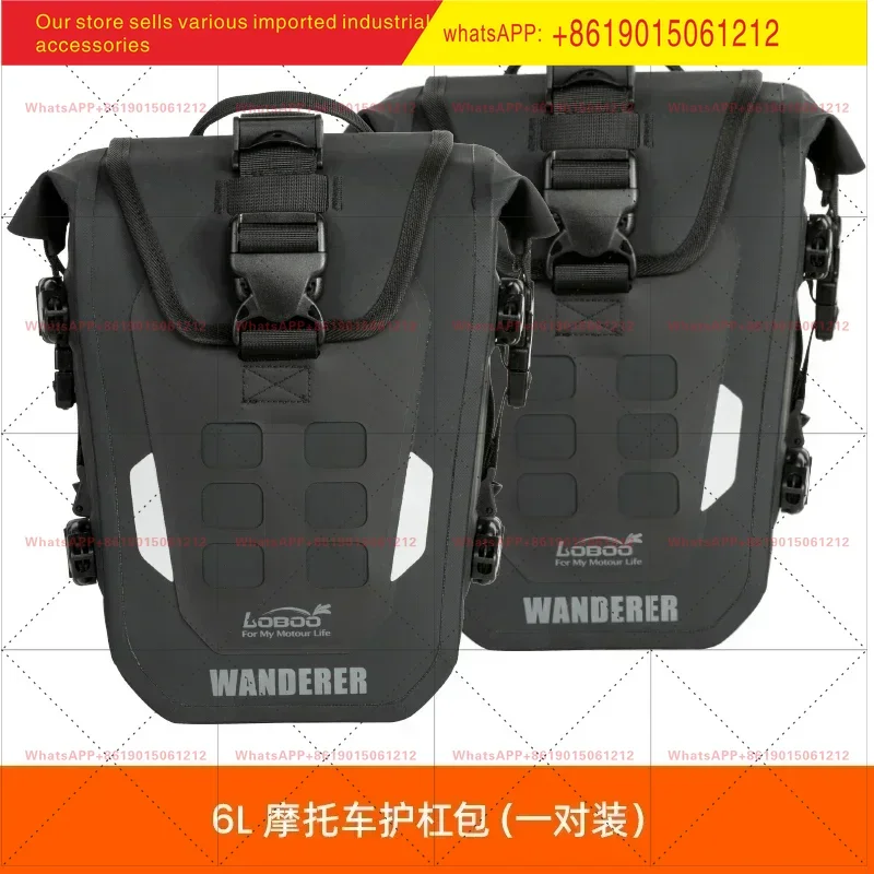 new Airtight Bar Bag Waterproof Reflective Anti-drop Modified Accessories Motorcycle Travel Equipment Riding Bag