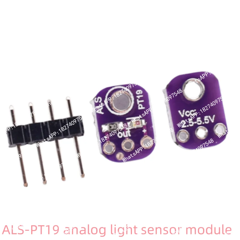 1-5 PCS. Mini ALS-PT19 analog light sensor module covering UVB and UVA spectrum UV LED sensor +2.5V-5.5V