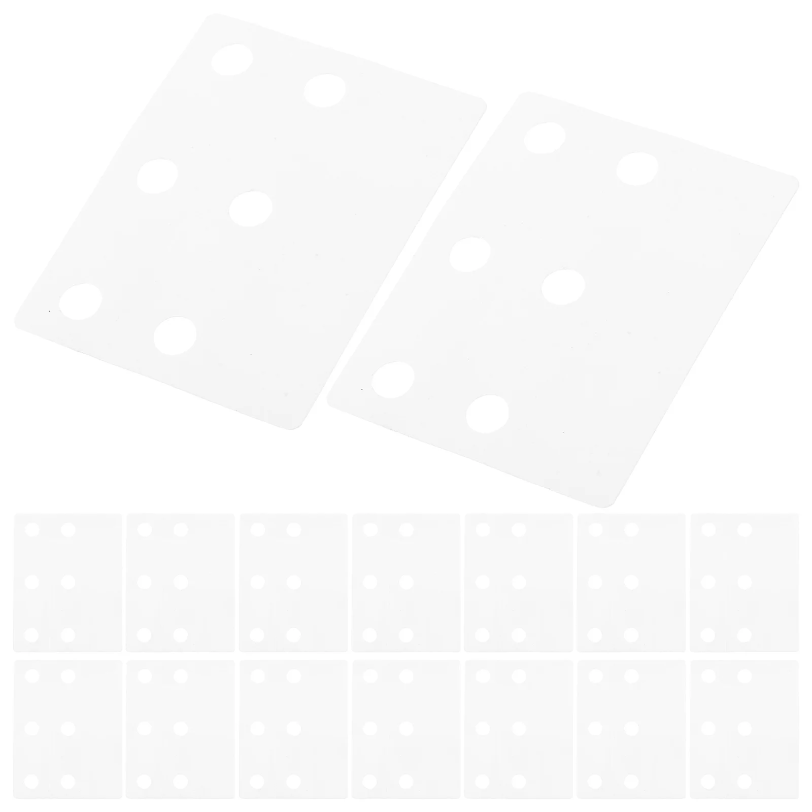 50 Buah Label Penguat Lubang untuk Binder Cincin Stiker Putih Berperekat Hewan Peliharaan yang Dapat Digunakan Kembali untuk Belajar di Rumah Kantor Sekolah
