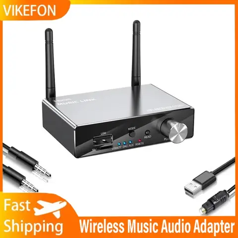 BT 5.3 리모컨 블루투스 송수신기 스테레오 저지연 AUX 3.5mm 광 무선 음악 오디오 어댑터 TV PC용