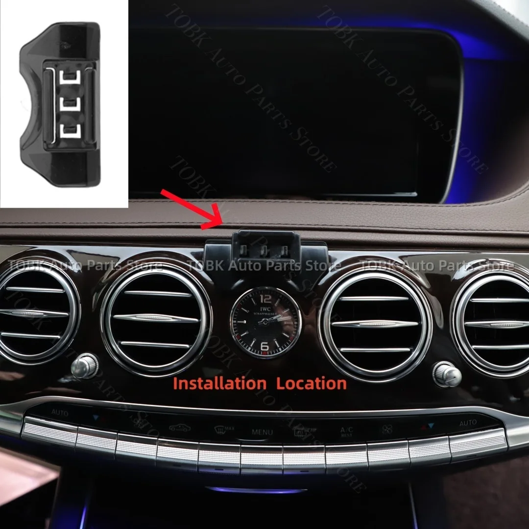 For Mercedes Benz S Class W222 2014-2020 Car Phone Holder Strong Special Fixed Bracket Base Wireless Charging Cars Accessories