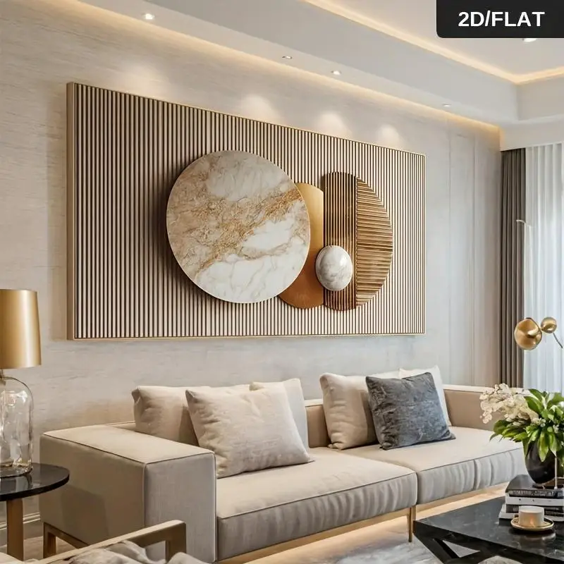 A modern abstract marble and brass mural canvas print, a contemporary decorative 2D flat print frameless painting for living roo A modern abstract marble and brass mural canvas print, a contemporary decorative 2D flat print frameless painting for living roo