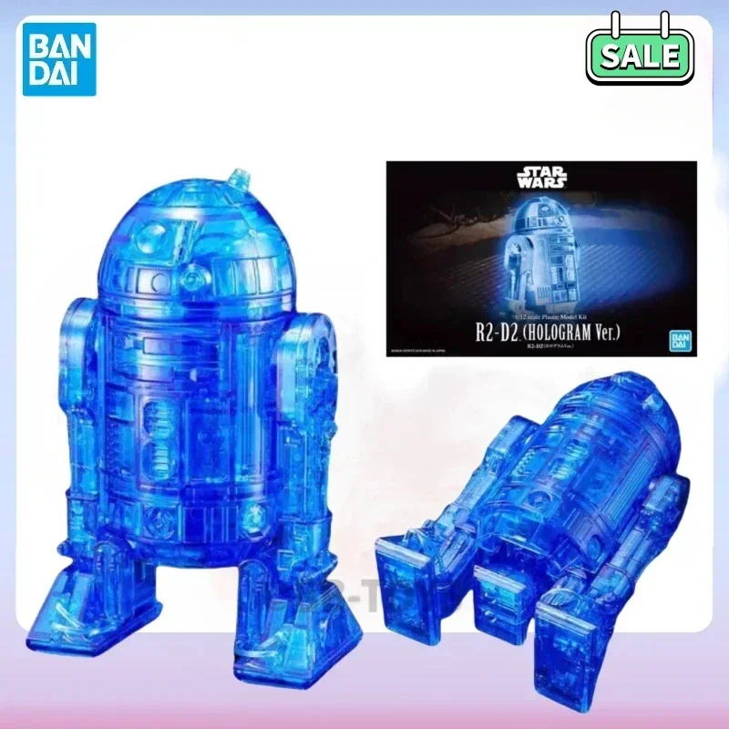 In Stock Bandai BB Original Star Wars 1/12 R2-D2 Hologram Ver. Action Figure Assembly Anime  Toys Gifts for Kids