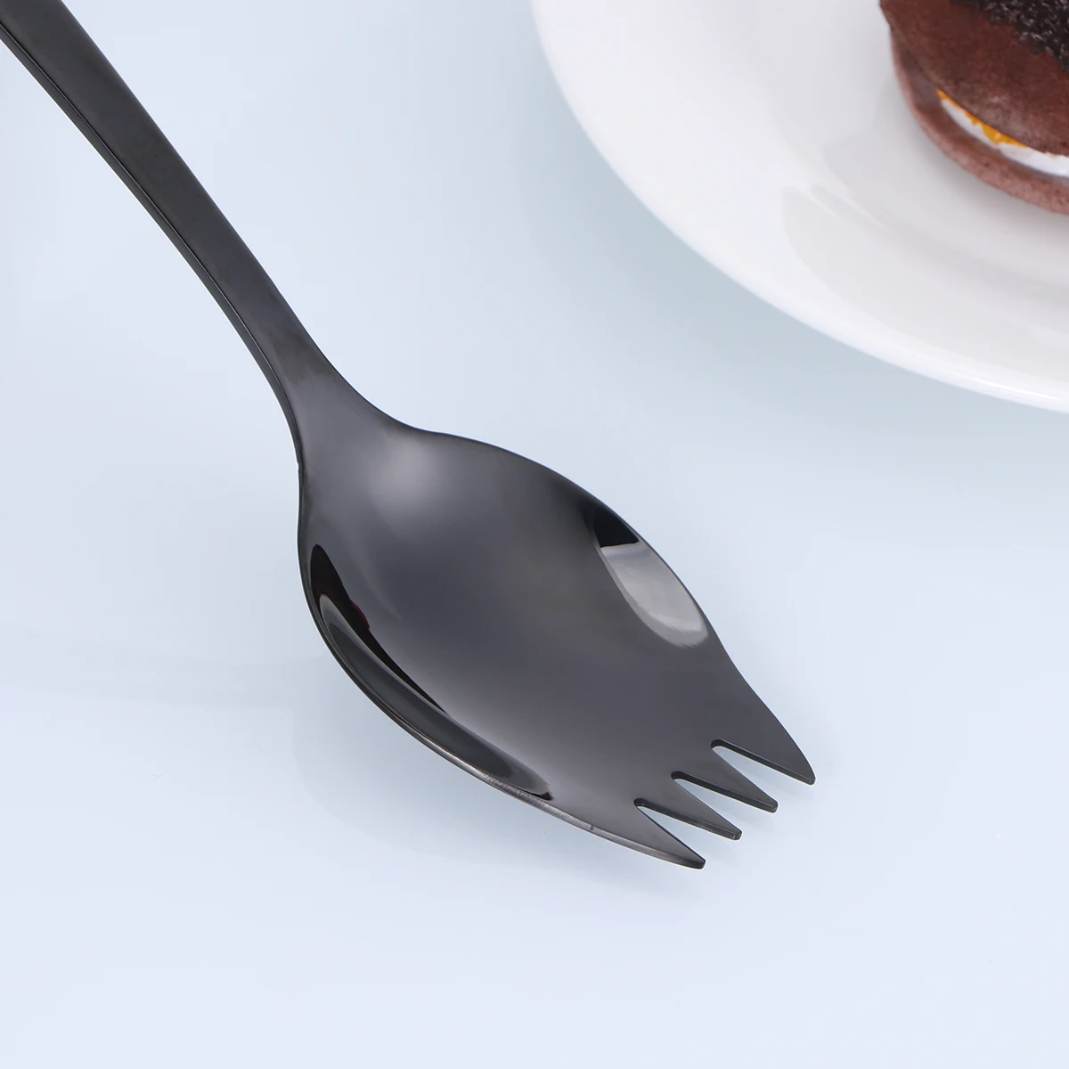 

Spoon Fork and Utensil Stainless Steel Sporks Slicer Salad Home Kitchen