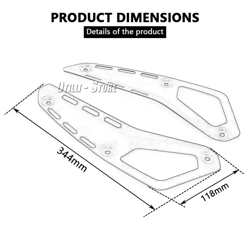 Nowa osłona zbiornika paliwa do BMW R 1300 GS ADV GS1300 Adventure R1300GSA 2024 2025 Akcesoria Półka na zbiornik motocykla Boczny stojak na zbiornik