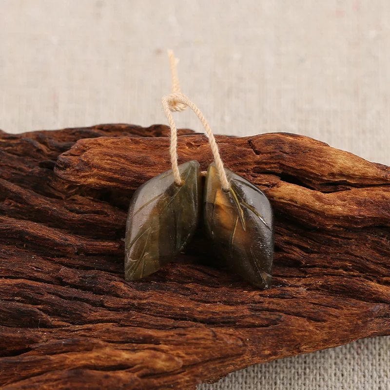 B&F Labradorite Earring Beads for Jewelry Making, Handmade Natural stones beads, Stones for jewelry Making Supplies