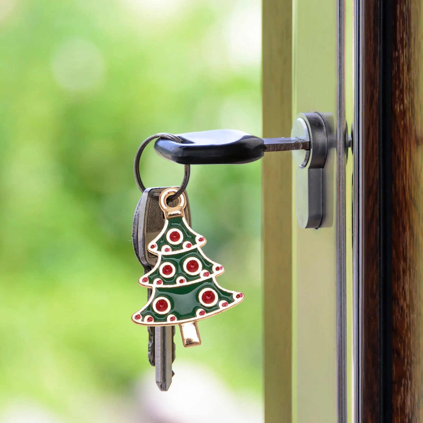 

10Pcs Christmas Tree DIY Jewelry Accessories Xmas Enamel Charm Pendants Necklace Bracelet Making Charms for Earrings Craft