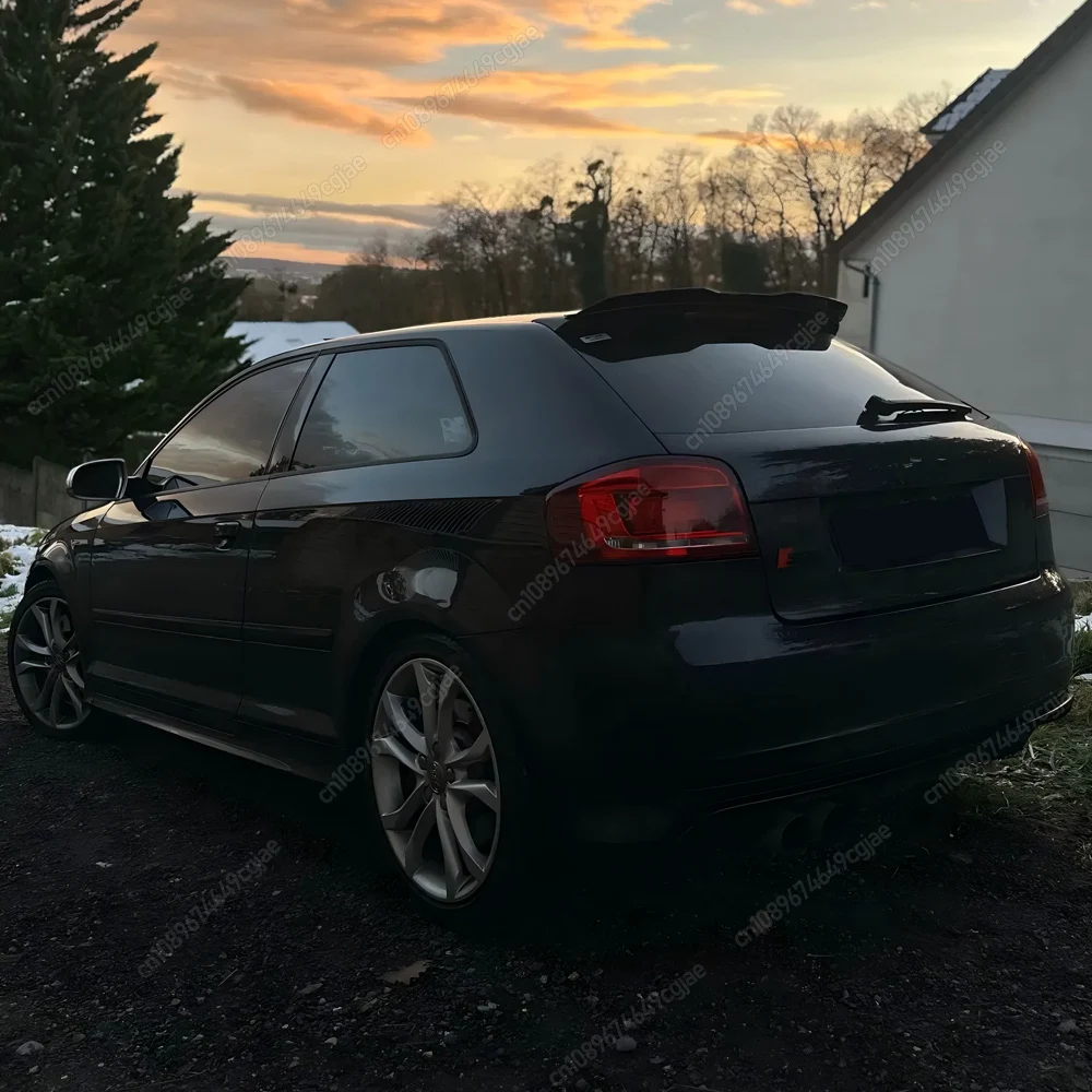 

Для Audi A3 Sportback 8P Facelift 2004-2013 Автомобильный задний спойлер на крышу, губа заднего крыла, глянцевый черный ABS, комплект кузова, аксессуары для тюнинга
