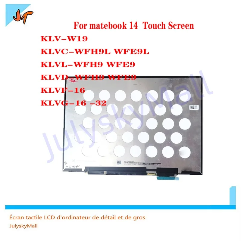 Imagem -05 - Tela Lcd Componente de Montagem Huawei Matebook 14 Klvf16 Klvf-x Klvg32 Laptop Touch Não Toque Novo Original 2023