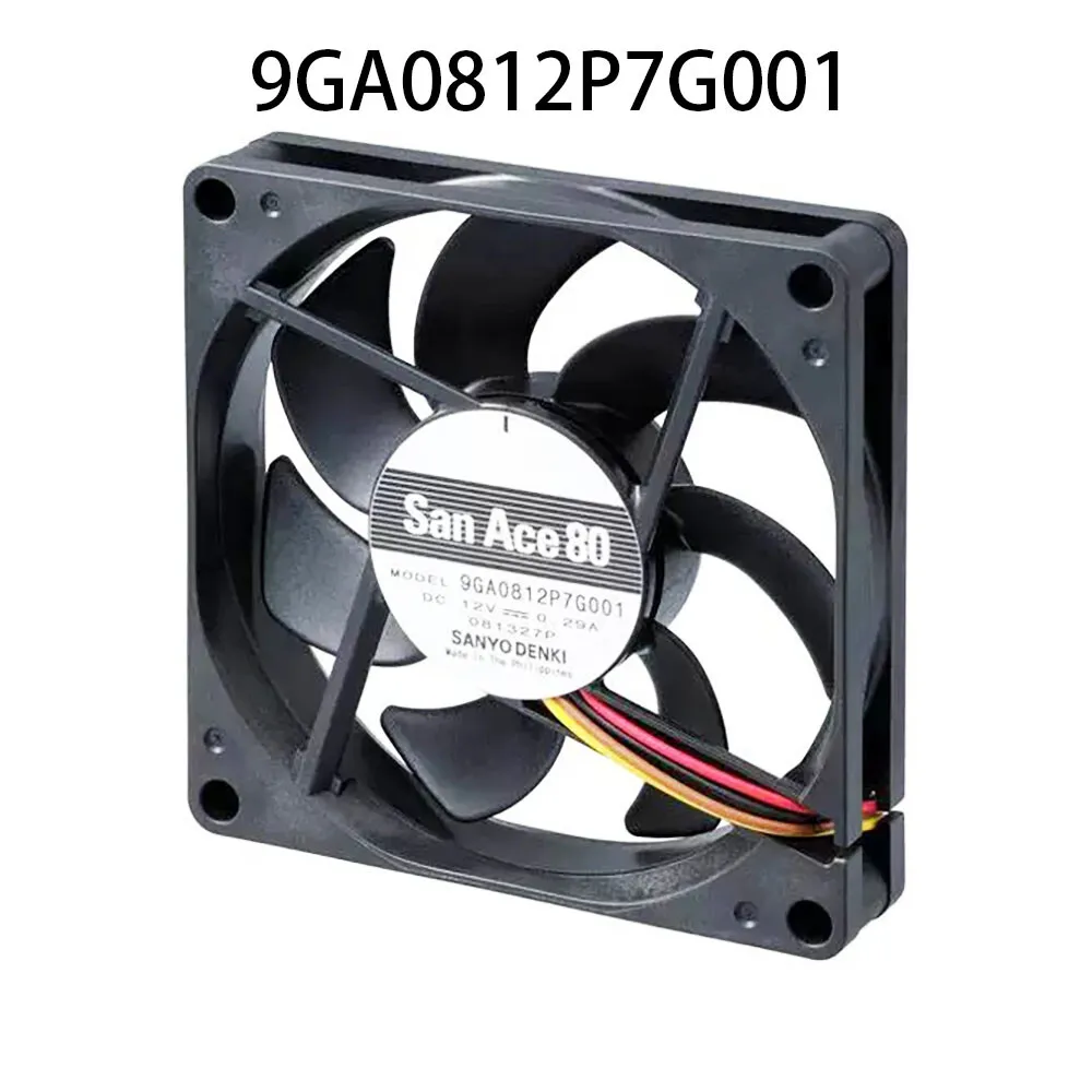 

For SANYO 12V 0.29A 80 * 80 * 15MM 4 Wire PWM 9GA0812P7G001 Electric Cabinet, Cooling Fan -