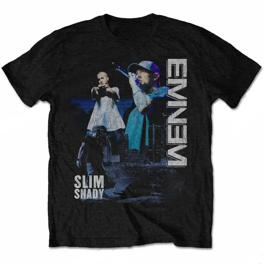 Berühmtes Rapper-Eminem-T-Shirt für Damen, Modisches Rundhals-Kurzarm-Shirt, Hip-Hop-T-Shirts, Rock-Camisetas, Klassisches Design, Y2K-Kleidung – Detail 6