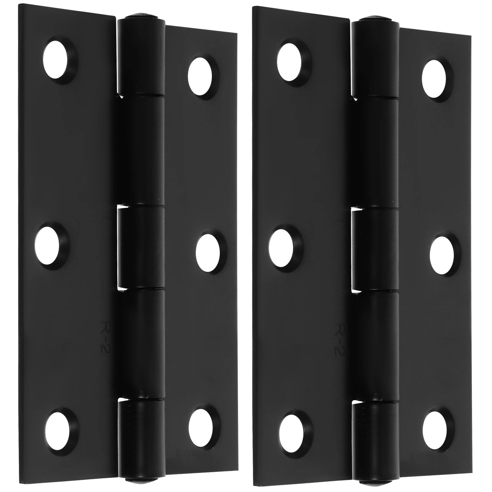 

2pcs Stainless For Wood 3 Inch Black Cabinet Door Hinges Heavy Duty Door Hinges for Wood Cabinet Furniture Hardware