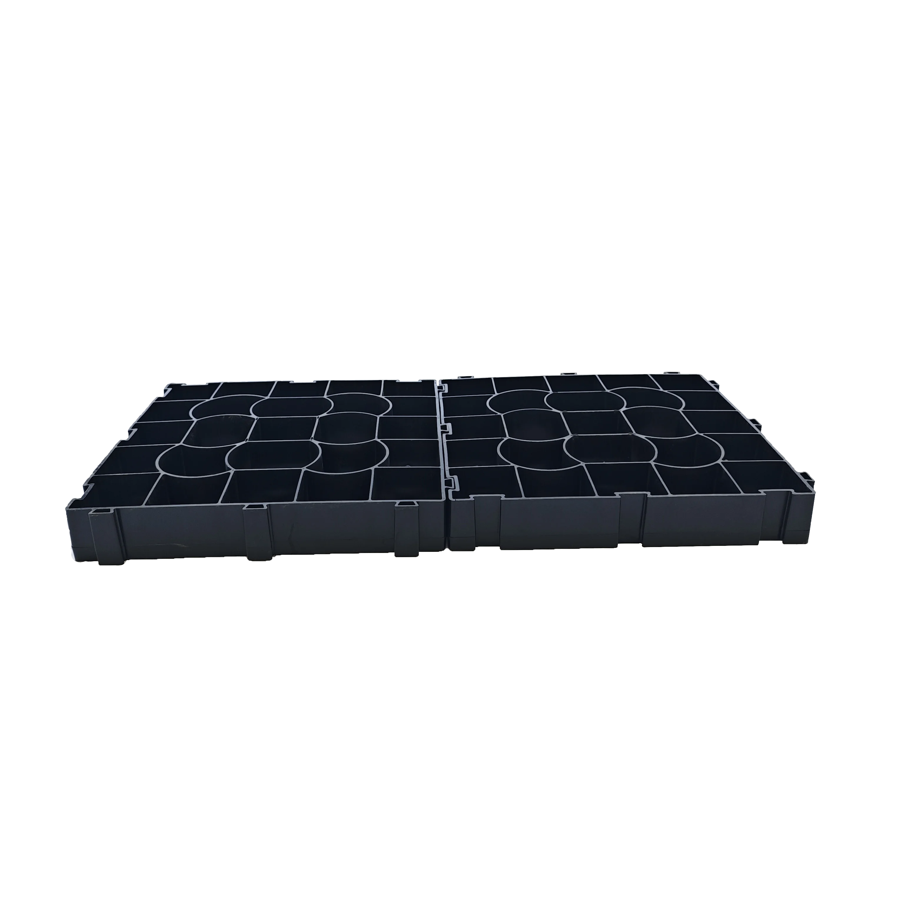 Black Permeable Plastic Grass Pavers Driveway Ground Parking Lots Gravel Grids Grass Protection Grids for Outdoor Sample