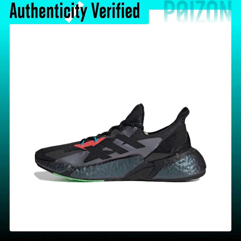 Adidas X9000l4 Round Tip Mesh Low top Running Shoes Unisex Black Red Green FW4910
