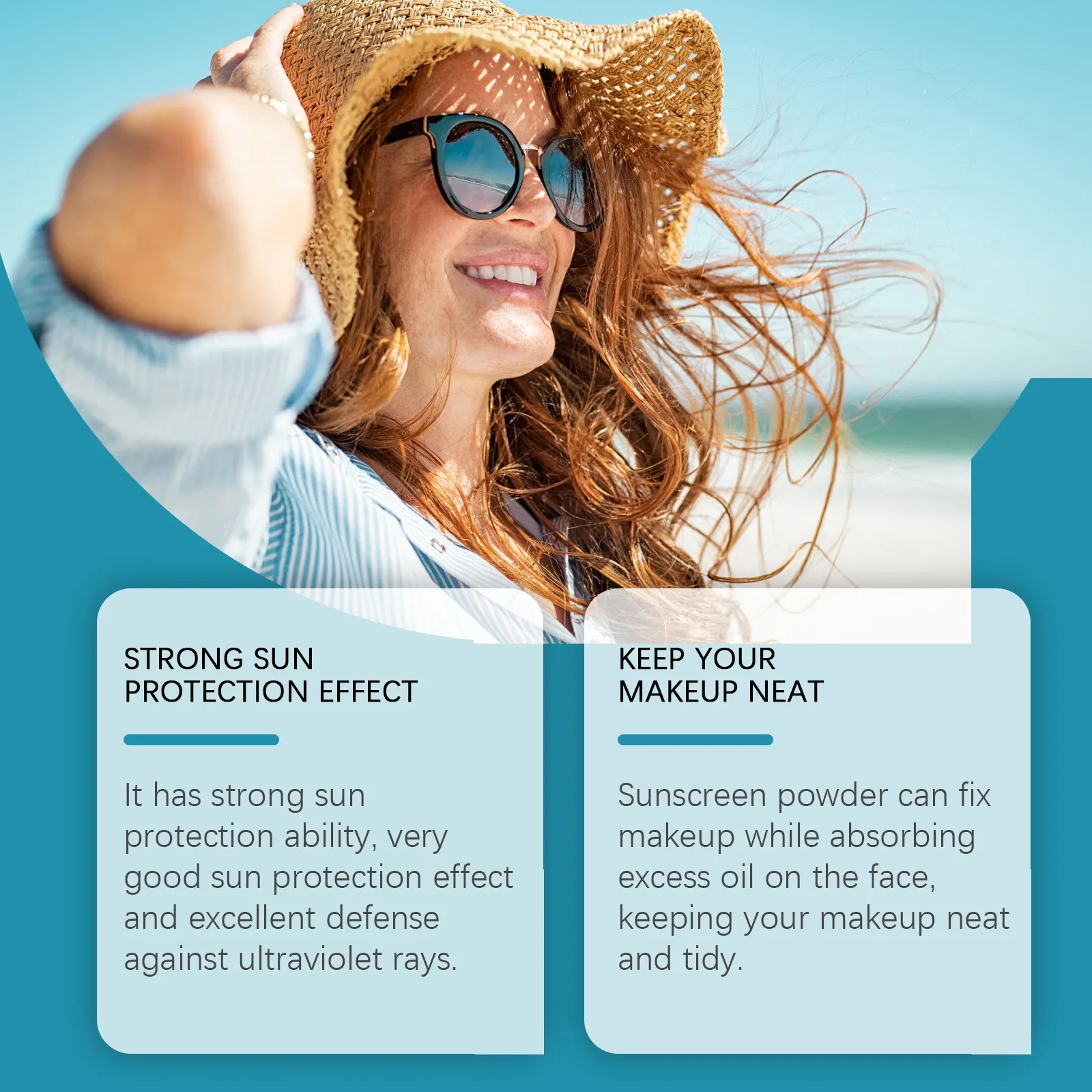 8g Spf 50 zonnebrandcrème los poeder Sunblock huidbeschermende waterdichte onzichtbare poriën Solar Blocker fleuren oliecontrole make-up