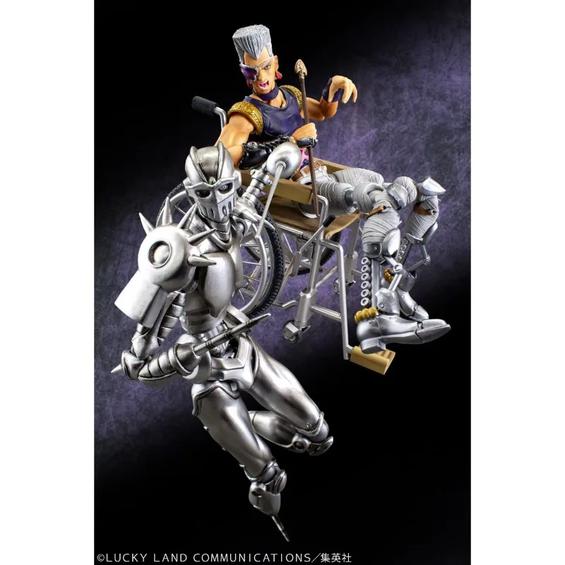 MEDICOS SUPER ACTION STATUE JEAN PIERRE POLNAREFF JoJo\'s Bizarre Adventure Anime Figure Model Collecile Action Toys