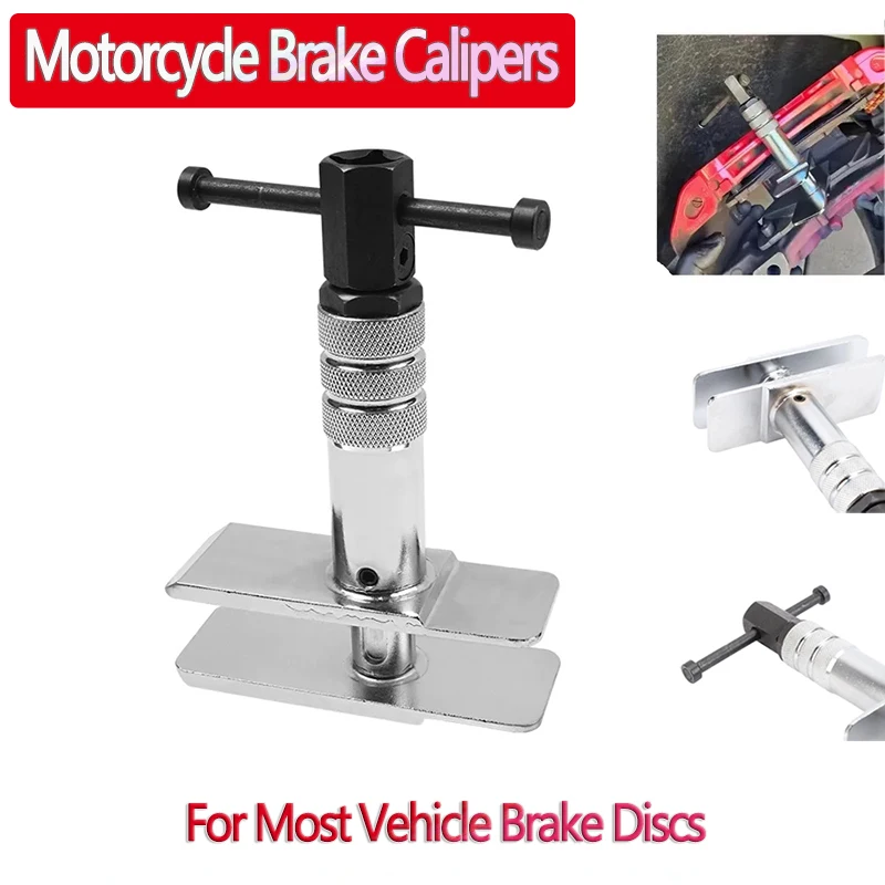 

Motorcycle Brake Spreader Caliper Steel Brake Pad Compression Tools Motorcycle Front Rear Brake Calipers For Disassemble Repair