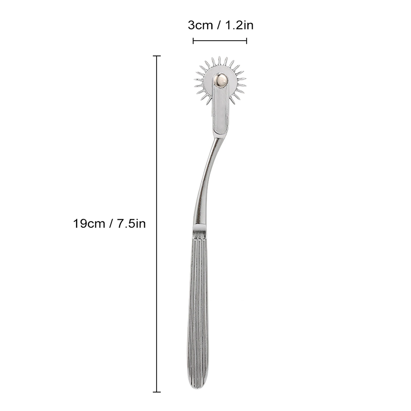 Medical Diagnostic Reflex Hammer Stainless Steel Pin Wheel Gear Roller Rolling Wartenberg Wheel Pinwheel