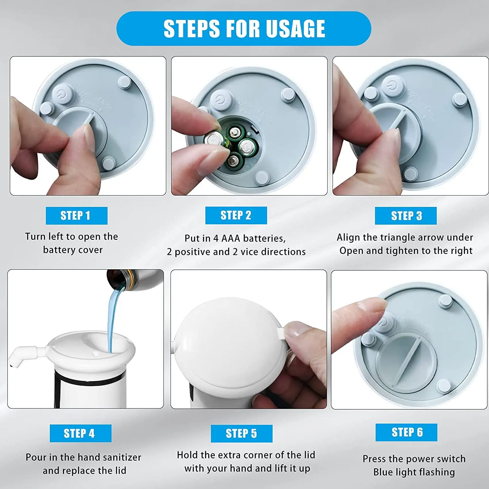 

A76I-Soap Dispenser 350ML Automatic Soap Dispenser Suitable For All Liquids Infrared Sensor IPX6 Waterproof Suitable For Home