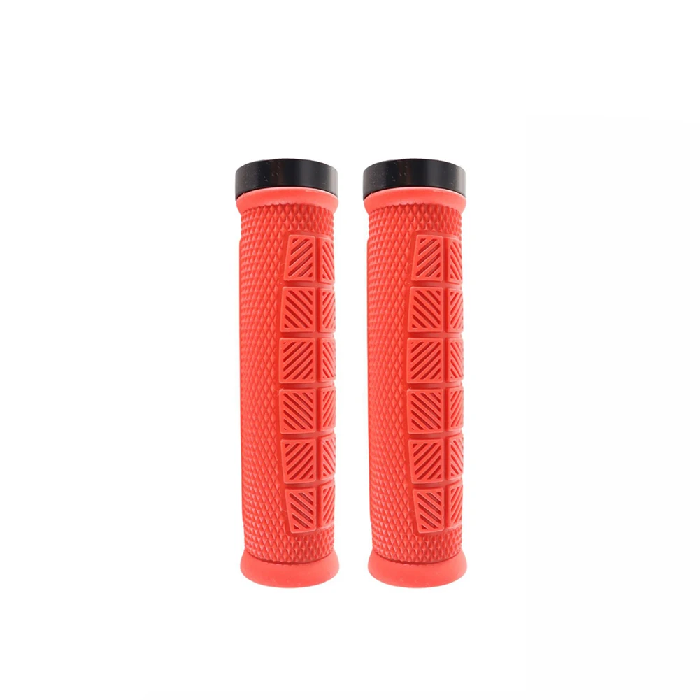 Bicycle Grips For Trekking Bicycle Handlebar Grips Cycling On Rough Terrains Enhanced Shock Absorption High-quality Rubber