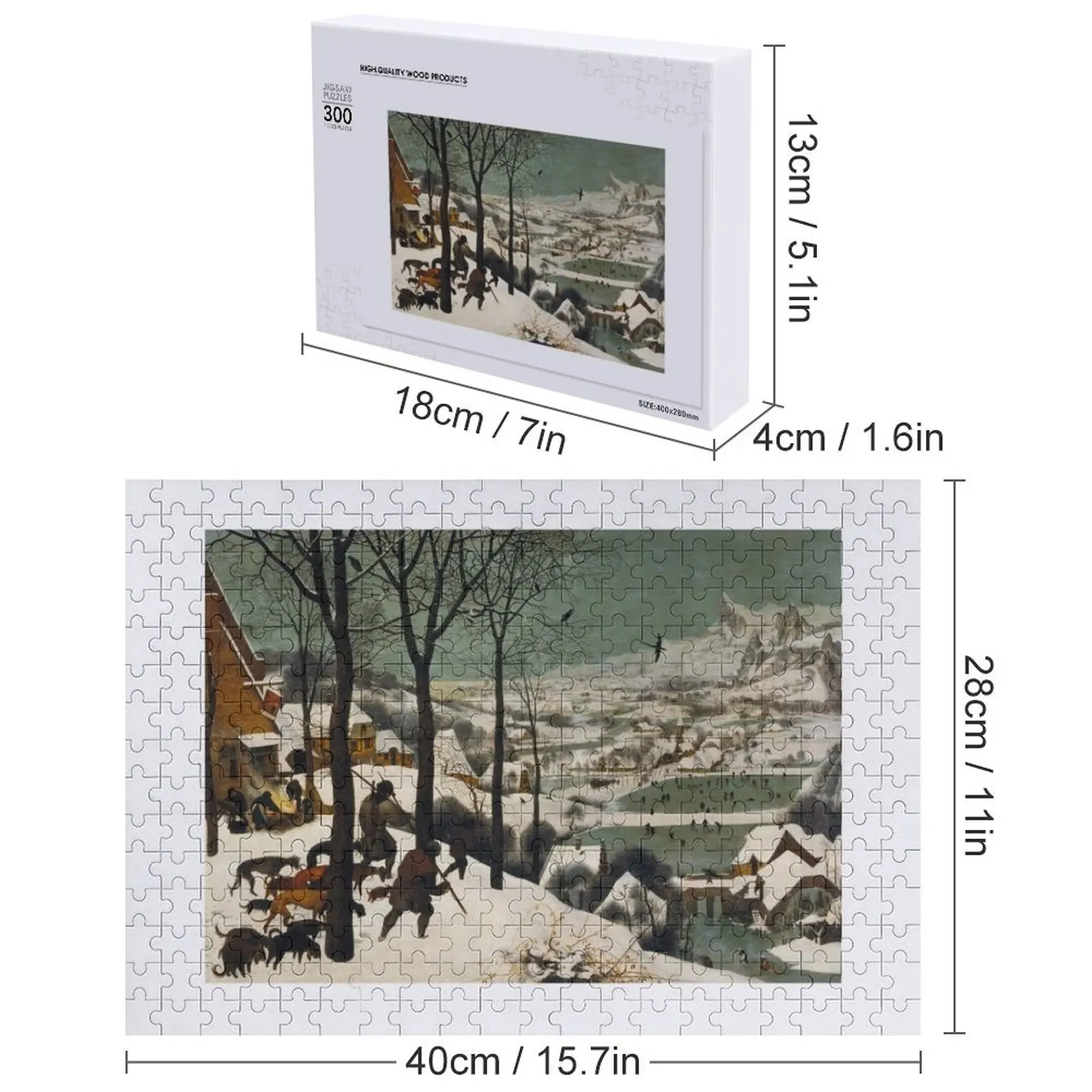 Питер Брюгеля Старший - Возвращение охотника Пазл Аниме Деревянный декор Картины Пазл