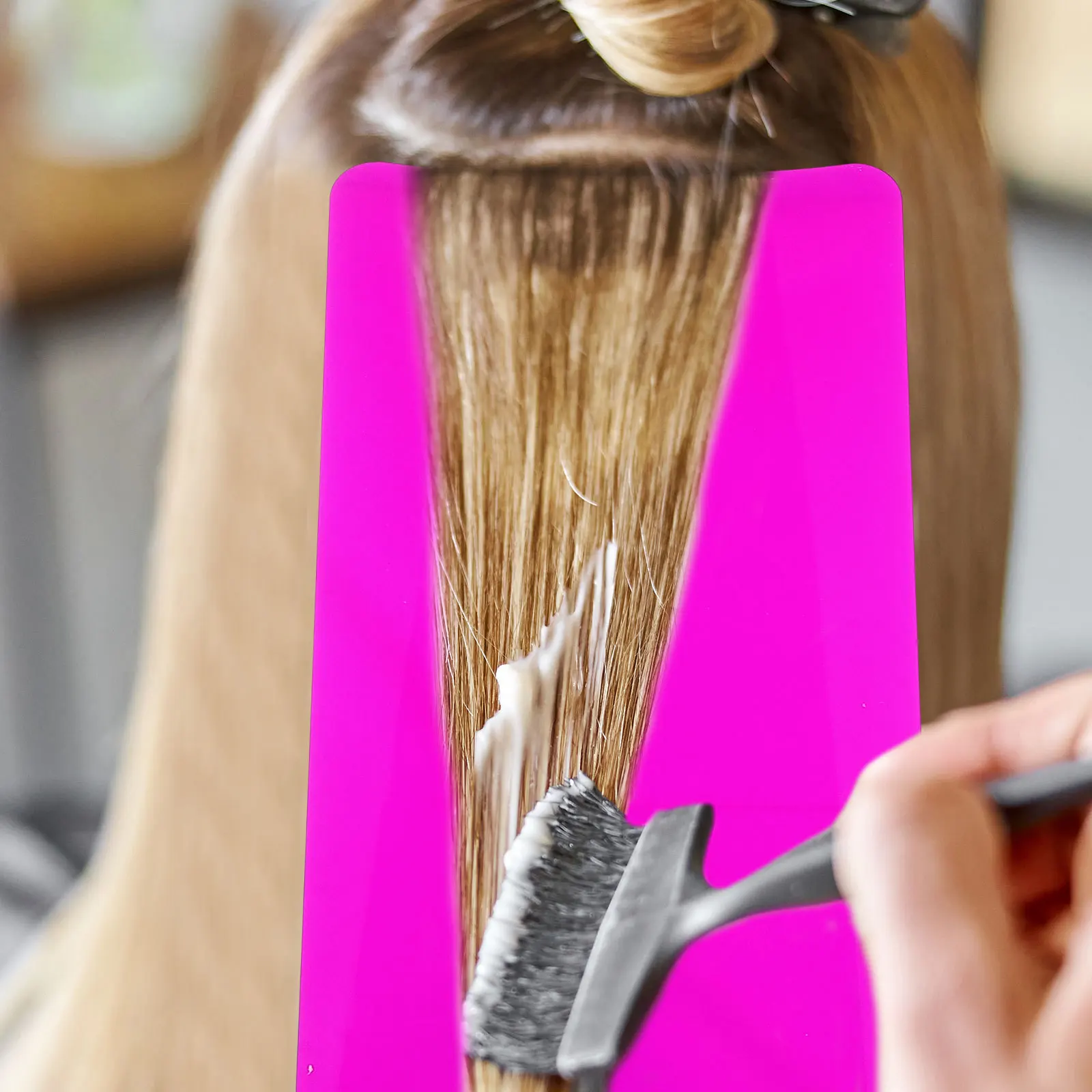 

Professional Hair Coloring Board Acrylic Hair Dye Paddle Highlighting Sectioning Tool Salon Use Hairstylist Accessories