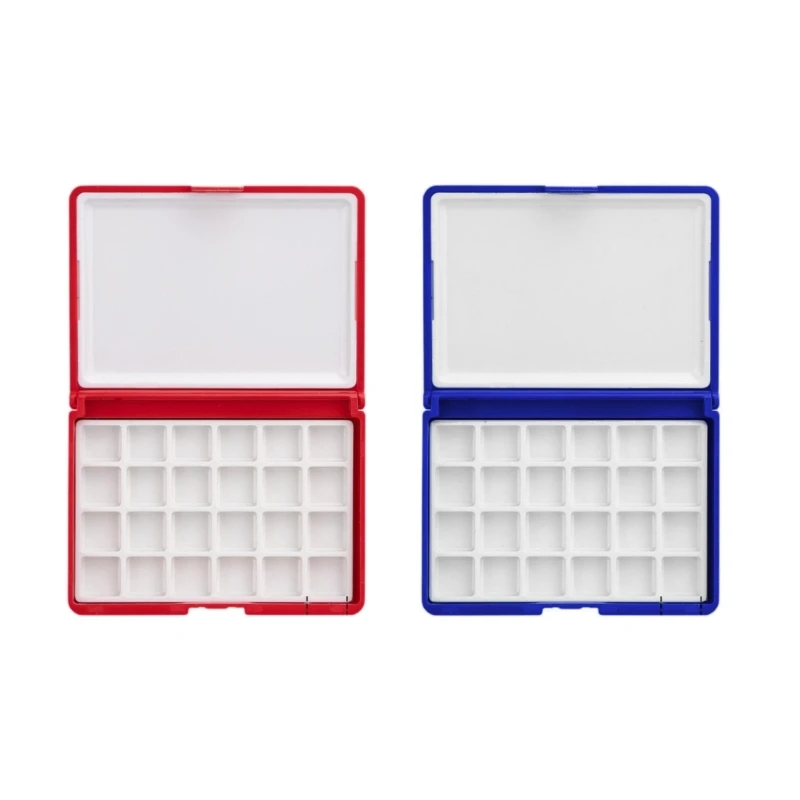 24 Slot Moisture Paint Box for Outdoor Painting and Class Study