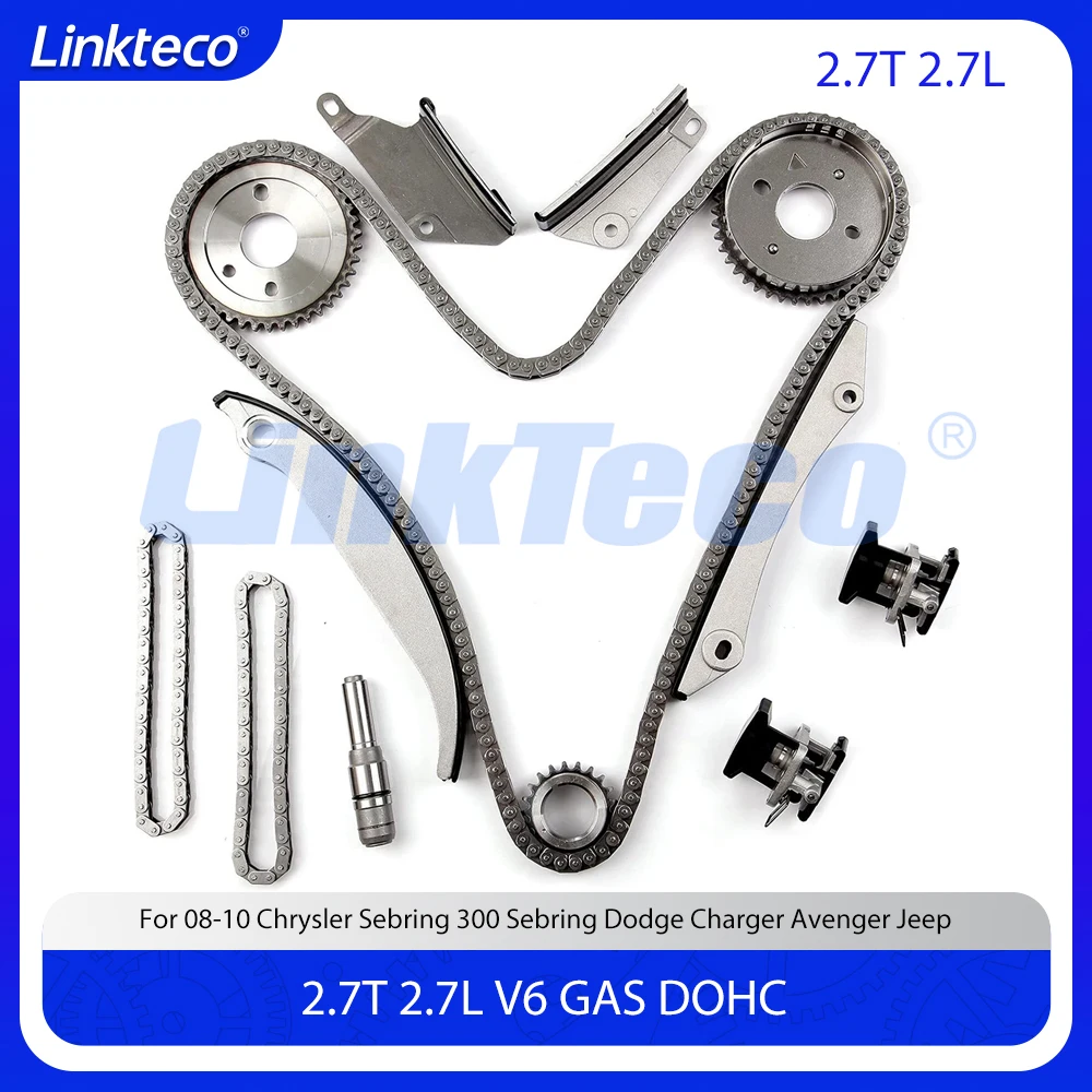 

Комплект цепи ГРМ двигателя подходит для 2,7 л T V6 GAS DOHC для Chrysler Sebring 300 Sebring Dodge Charger Avenger Jeep 2.7T 2.7L 08-10