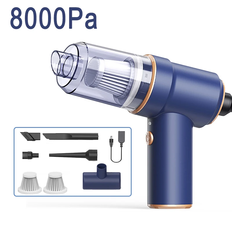 8000PA Vacuum Cleaner 120W Cordless Handheld Air Duster for Keyboard Camera Car Floor Carpet Cleaning Rechargeable