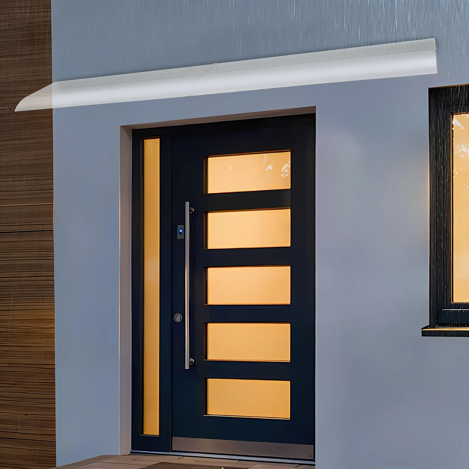 

Штора BYMAOCAR для двери, устойчивая к ржавчине, прозрачная, настенная, для защиты от солнца и дождя, 160*50 см